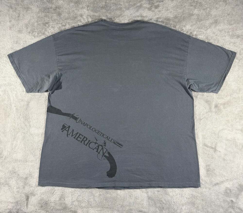 Ranger Up Free Men Do Not Ask Permission To Bear Arms T-Shirt XXXL, Gray - Picture 4 of 7